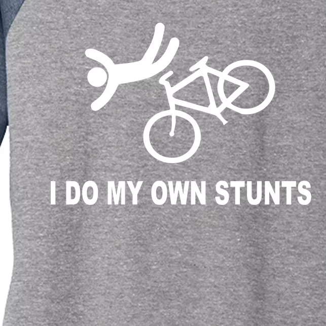 I Do My Own Stunts Women's Tri-Blend 3/4-Sleeve Raglan Shirt