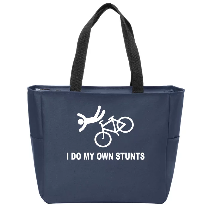 I Do My Own Stunts Zip Tote Bag