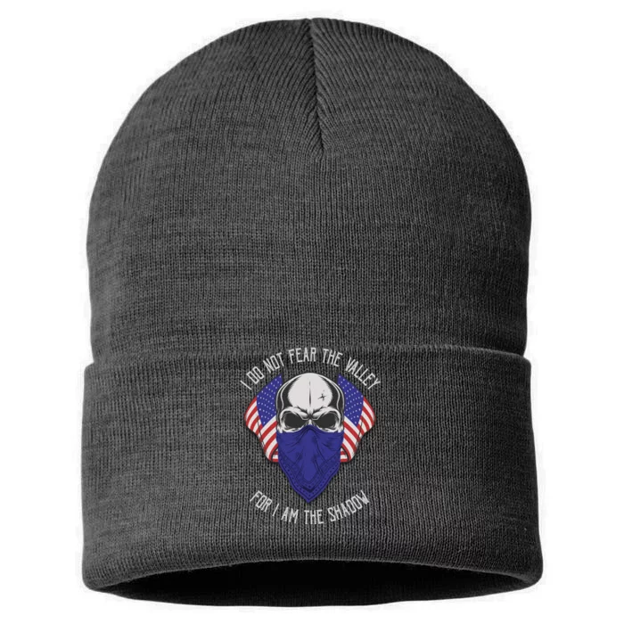 I Do Not Fear The Valley For I Am The Shadow Sustainable Knit Beanie