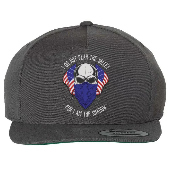 I Do Not Fear The Valley For I Am The Shadow Wool Snapback Cap