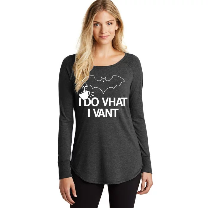 I Do What I Vant (Want) Funny Bat Vampire Women's Perfect Tri Tunic Long Sleeve Shirt