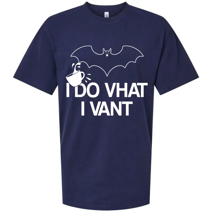 I Do What I Vant (Want) Funny Bat Vampire Sueded Cloud Jersey T-Shirt