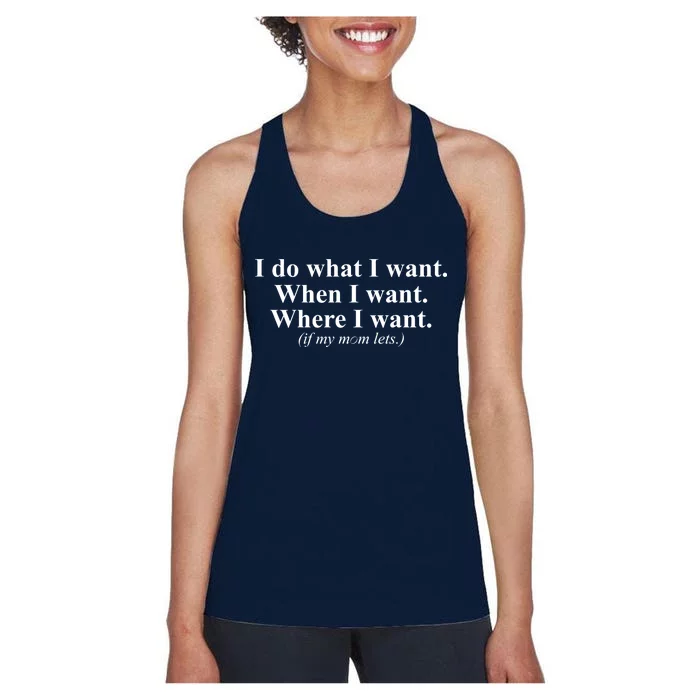 I Do What I Want Women's Racerback Tank