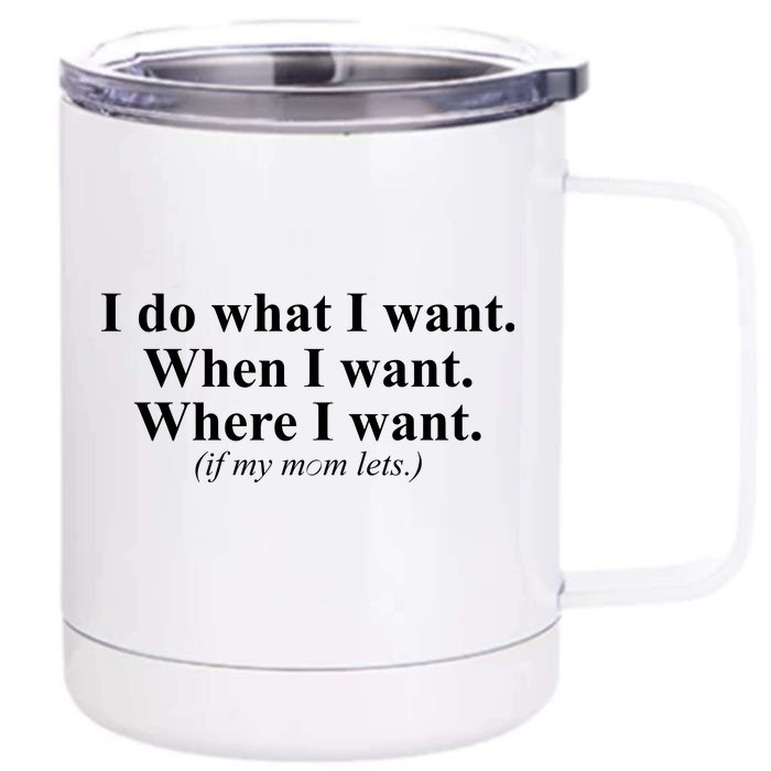 I Do What I Want Front & Back 12oz Stainless Steel Tumbler Cup