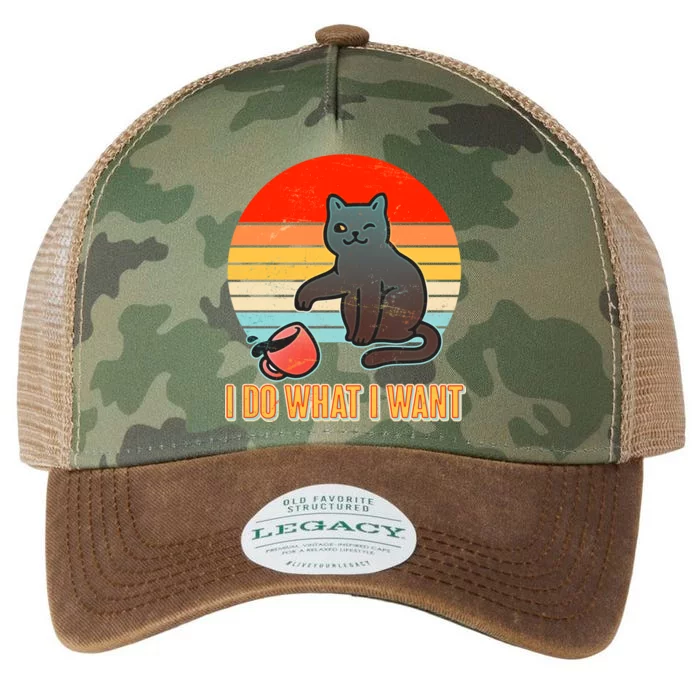 I Do What I Want Bad Cat Legacy Tie Dye Trucker Hat