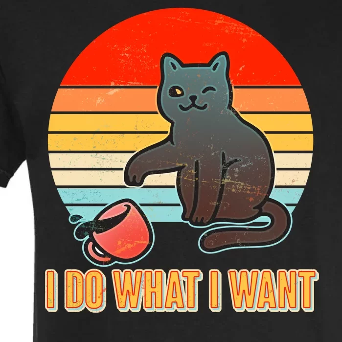 I Do What I Want Bad Cat Garment-Dyed Heavyweight T-Shirt