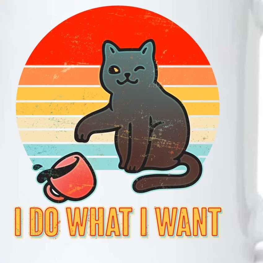 I Do What I Want Bad Cat Black Color Changing Mug