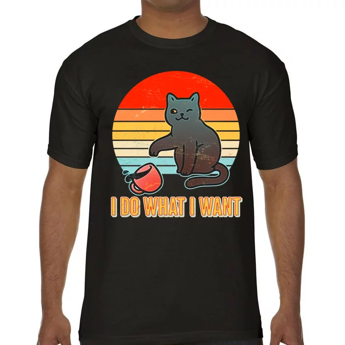 I Do What I Want Bad Cat Comfort Colors T-Shirt