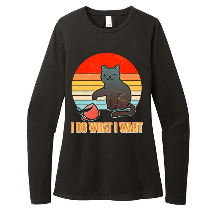 I Do What I Want Bad Cat Womens CVC Long Sleeve Shirt