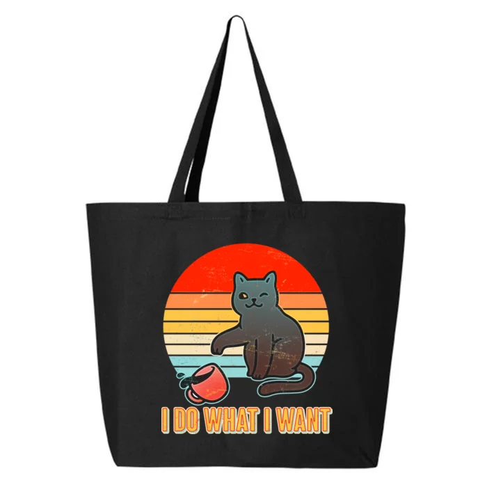 I Do What I Want Bad Cat 25L Jumbo Tote