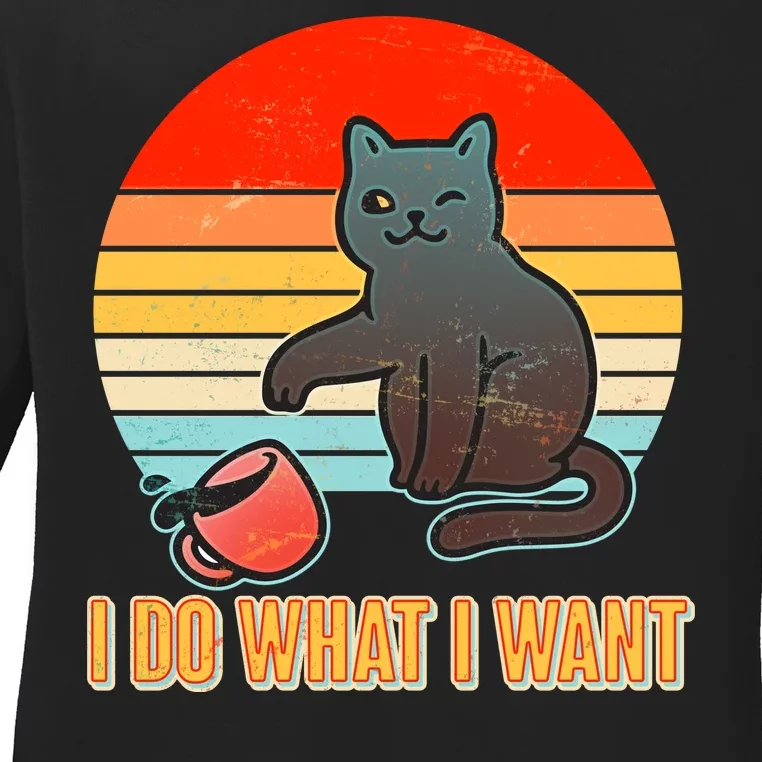 I Do What I Want Bad Cat Ladies Long Sleeve Shirt