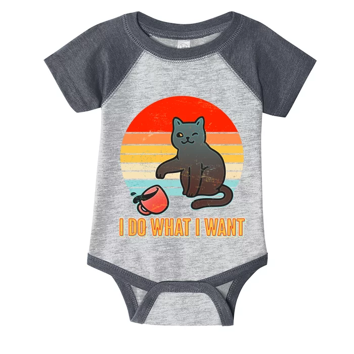 I Do What I Want Bad Cat Infant Baby Jersey Bodysuit