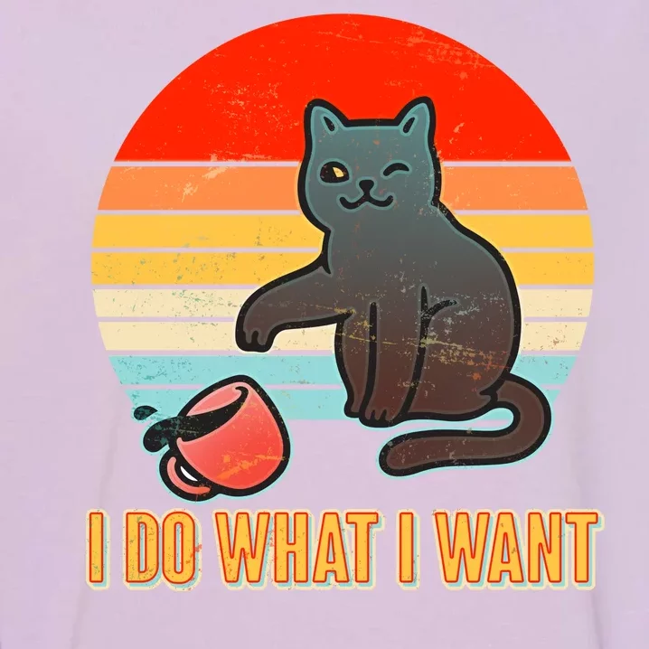 I Do What I Want Bad Cat Garment-Dyed Sweatshirt