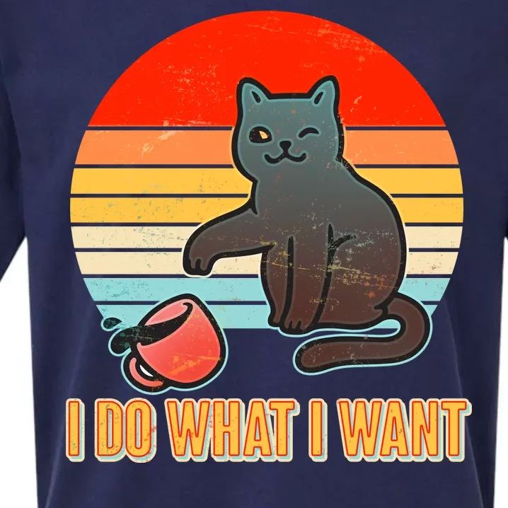 I Do What I Want Bad Cat Sueded Cloud Jersey T-Shirt