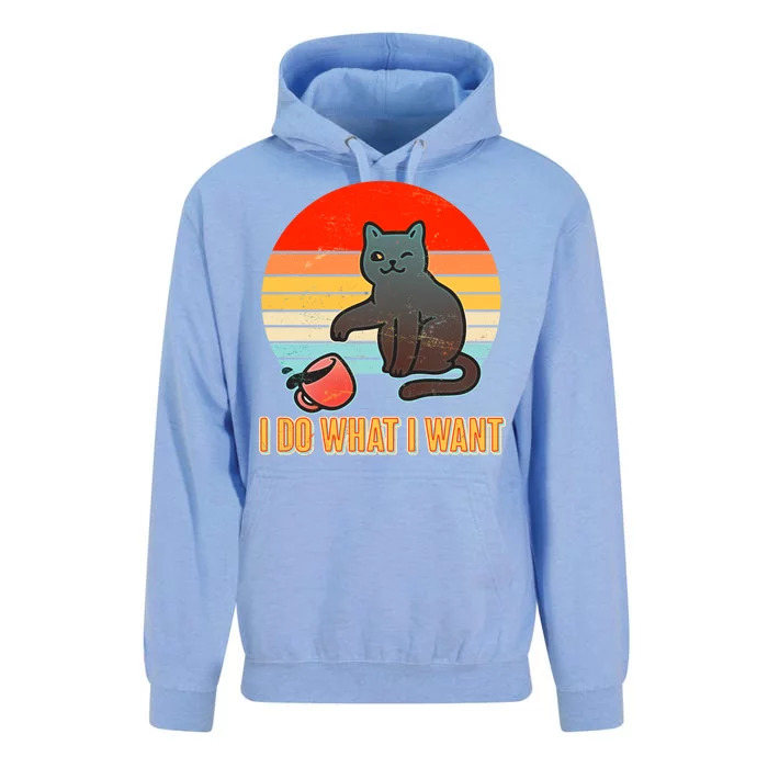 I Do What I Want Bad Cat Unisex Surf Hoodie