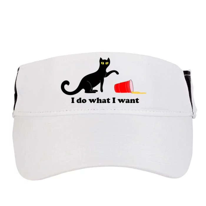 I Do What I Want Evil Cat Adult Drive Performance Visor