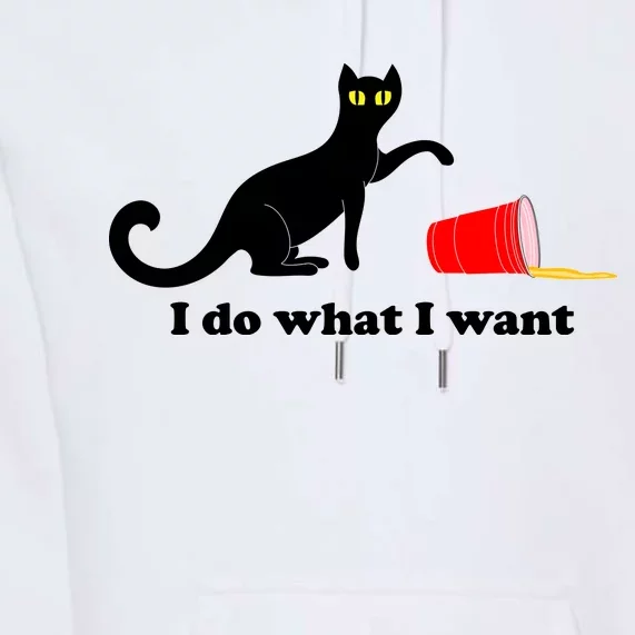 I Do What I Want Evil Cat Premium Hoodie