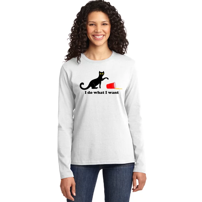 I Do What I Want Evil Cat Ladies Long Sleeve Shirt