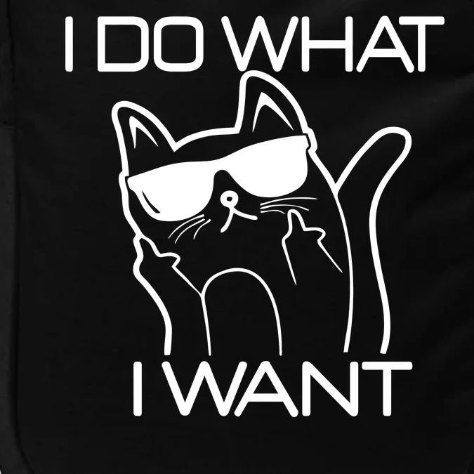 I Do What I Want Funny Cat Impact Tech Backpack