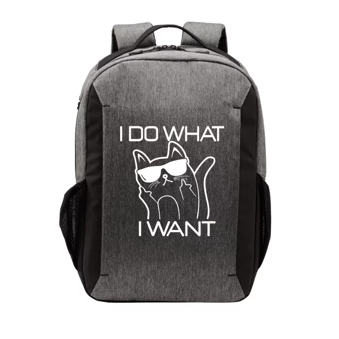 I Do What I Want Funny Cat Vector Backpack