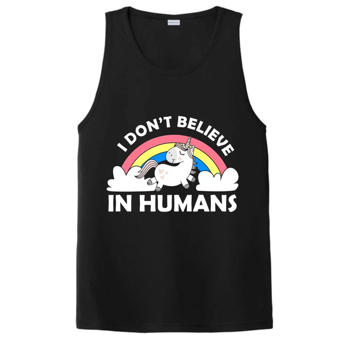 I Don't Believe In Humans Performance Tank