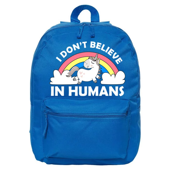 I Don't Believe In Humans 16 in Basic Backpack