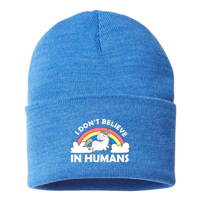 I Don't Believe In Humans Sustainable Knit Beanie