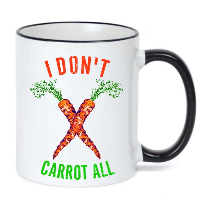 I Don't Carrot All Black Color Changing Mug