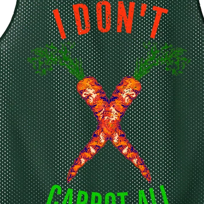 I Don't Carrot All Mesh Reversible Basketball Jersey Tank