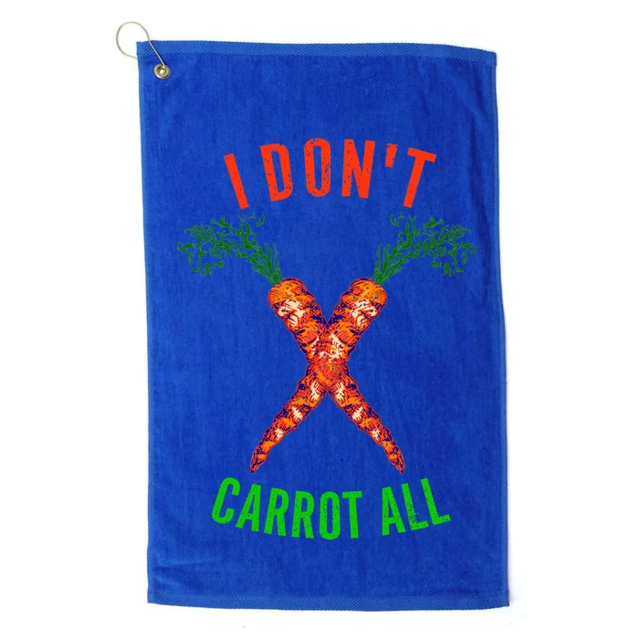 I Don't Carrot All Platinum Collection Golf Towel