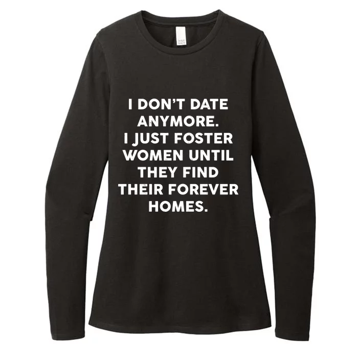 I Don't Date Anymore I Just Foster Women Womens CVC Long Sleeve Shirt