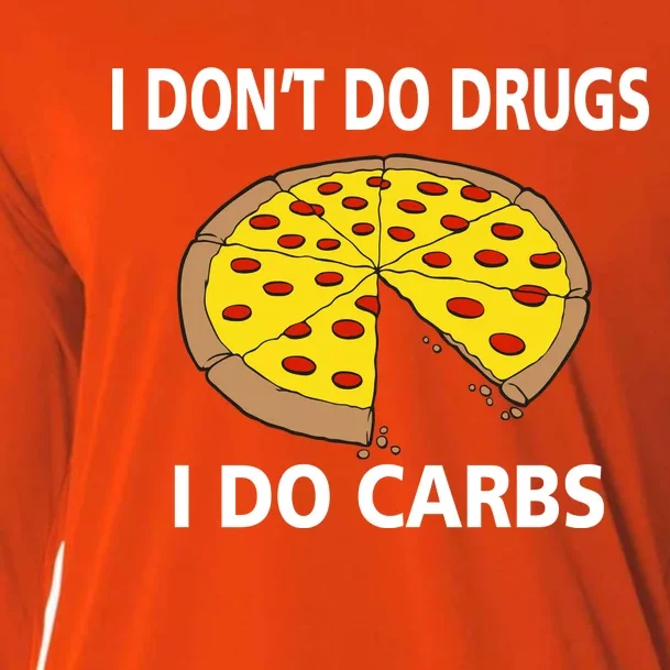 I Don't Do Drugs I Do Carbs Cooling Performance Long Sleeve Crew