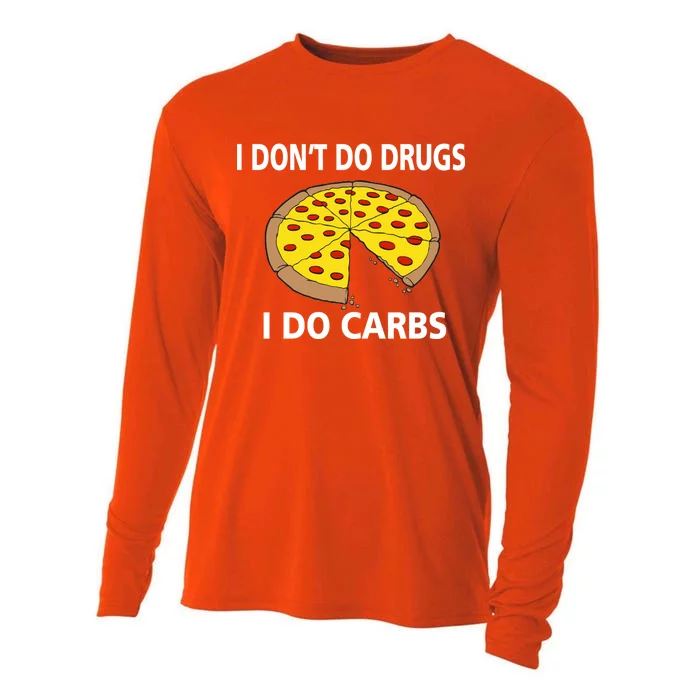 I Don't Do Drugs I Do Carbs Cooling Performance Long Sleeve Crew