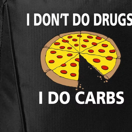 I Don't Do Drugs I Do Carbs City Backpack