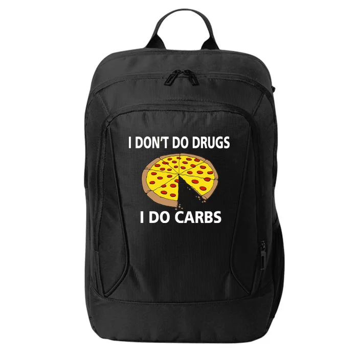 I Don't Do Drugs I Do Carbs City Backpack