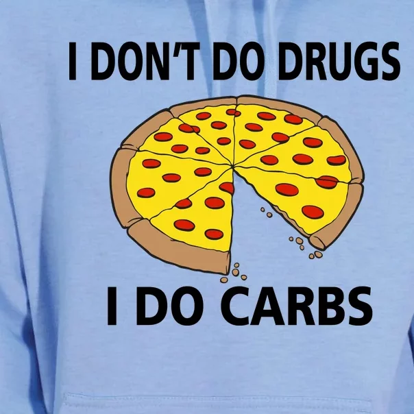 I Don't Do Drugs I Do Carbs Unisex Surf Hoodie