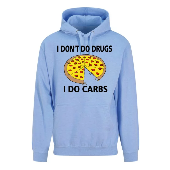 I Don't Do Drugs I Do Carbs Unisex Surf Hoodie