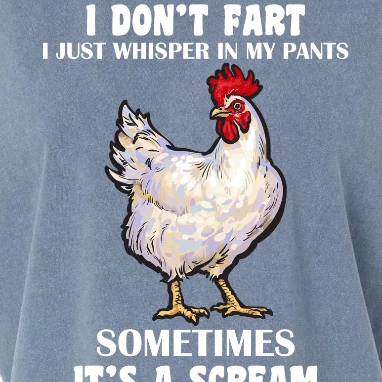 I Don't Fart I whisper In My Pants It's A Scream Garment-Dyed Women's Muscle Tee