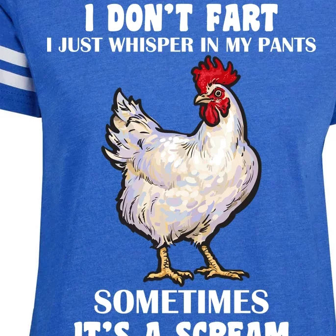 I Don't Fart I whisper In My Pants It's A Scream Enza Ladies Jersey Football T-Shirt