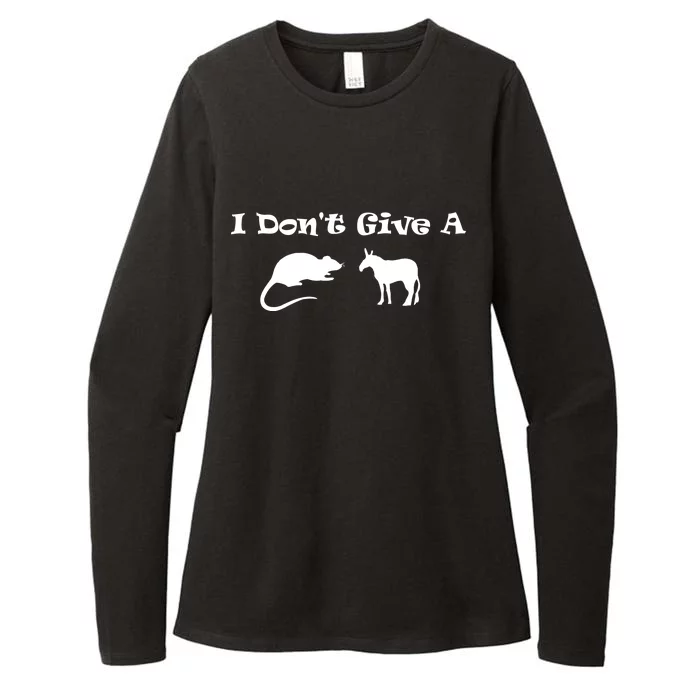 I Don't Give A Rat's Ass Womens CVC Long Sleeve Shirt