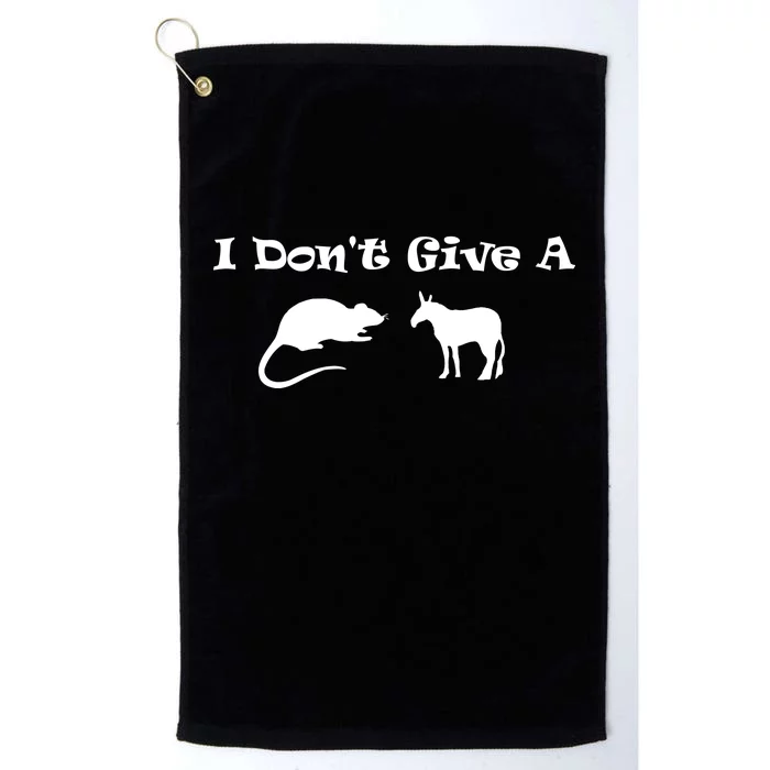 I Don't Give A Rat's Ass Platinum Collection Golf Towel