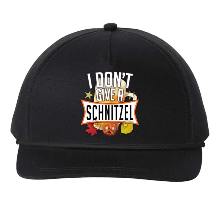 I Don't Give A Schnitzel Snapback Five-Panel Rope Hat