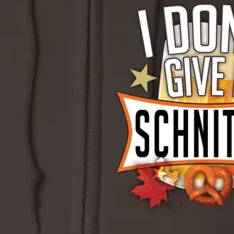 I Don't Give A Schnitzel Full Zip Hoodie