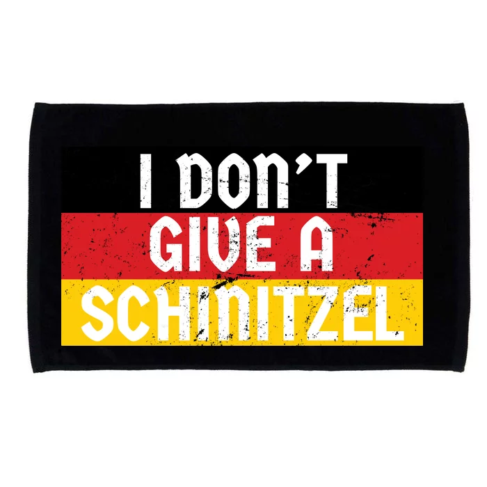 I Don't Give A Schnitzel Funny Oktoberfest Microfiber Hand Towel