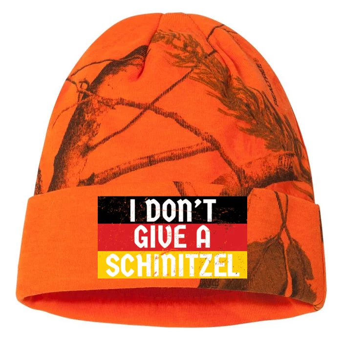 I Don't Give A Schnitzel Funny Oktoberfest Kati - 12in Camo Beanie