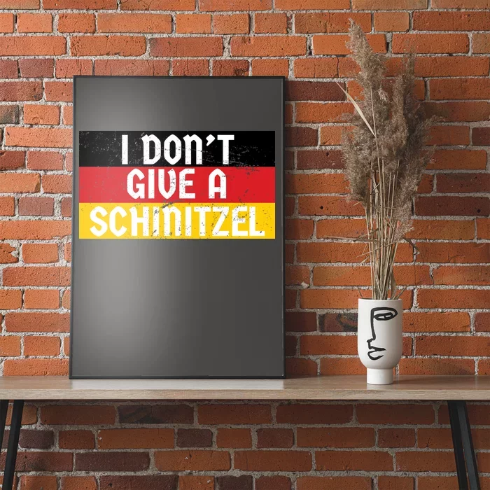 I Don't Give A Schnitzel Funny Oktoberfest Poster