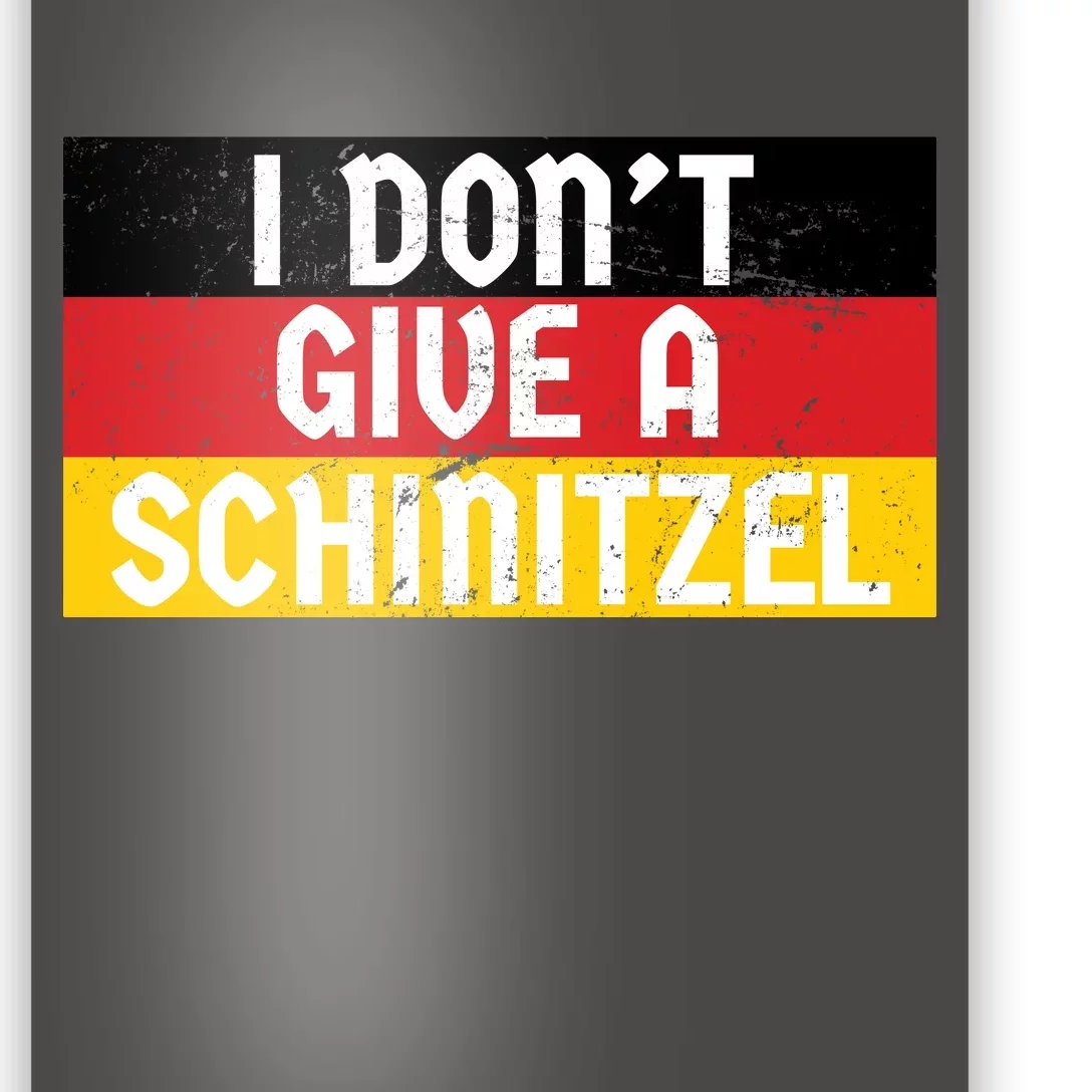 I Don't Give A Schnitzel Funny Oktoberfest Poster