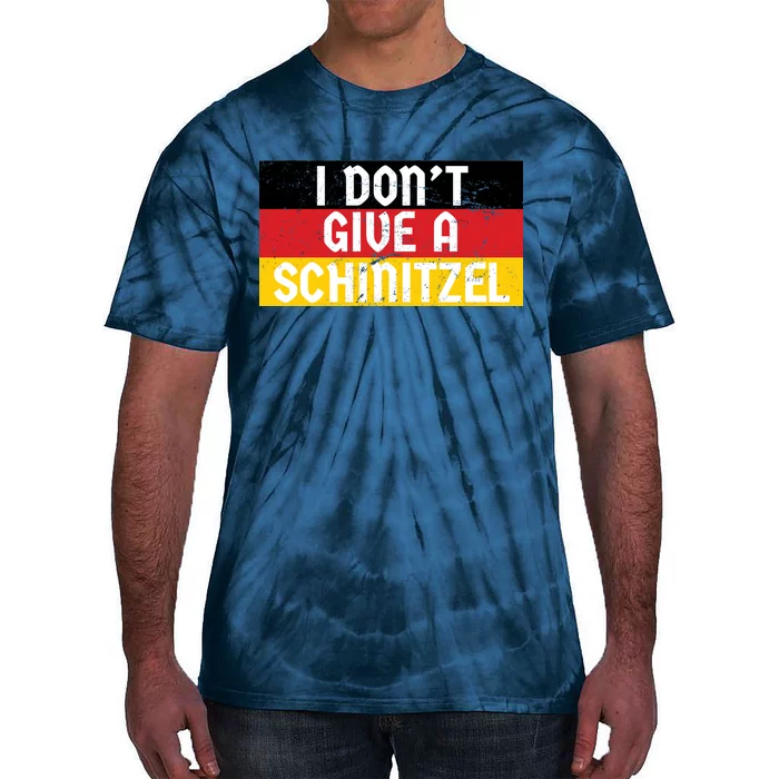 I Don't Give A Schnitzel Funny Oktoberfest Tie-Dye T-Shirt