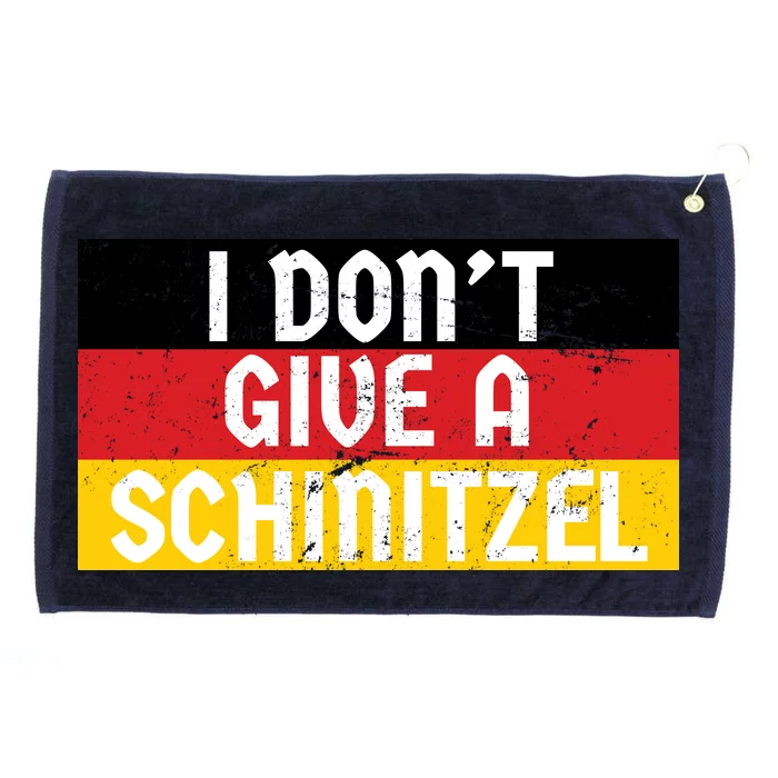 I Don't Give A Schnitzel Funny Oktoberfest Grommeted Golf Towel