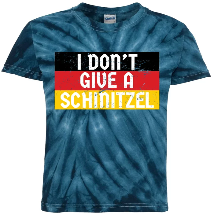 I Don't Give A Schnitzel Funny Oktoberfest Kids Tie-Dye T-Shirt